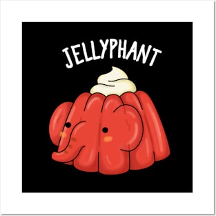 Jellyphant Funny Elephant Pun Posters and Art